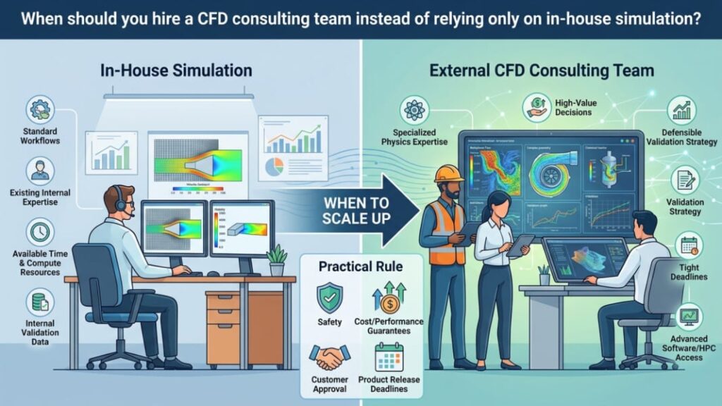 Cfd Consulting Services For Industries: When Should Industrial Teams Hire Experts? 3 When Should You Hire A Cfd Consulting Team Instead Of Relying Only On In-House Simulation?